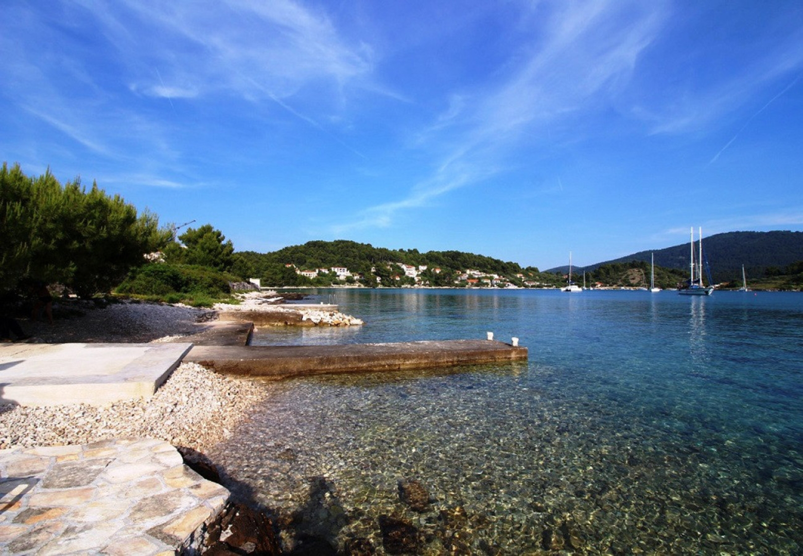 Holiday house Gradina 1 - private pool: Cove Gradina (Vela Luka), Island Korcula