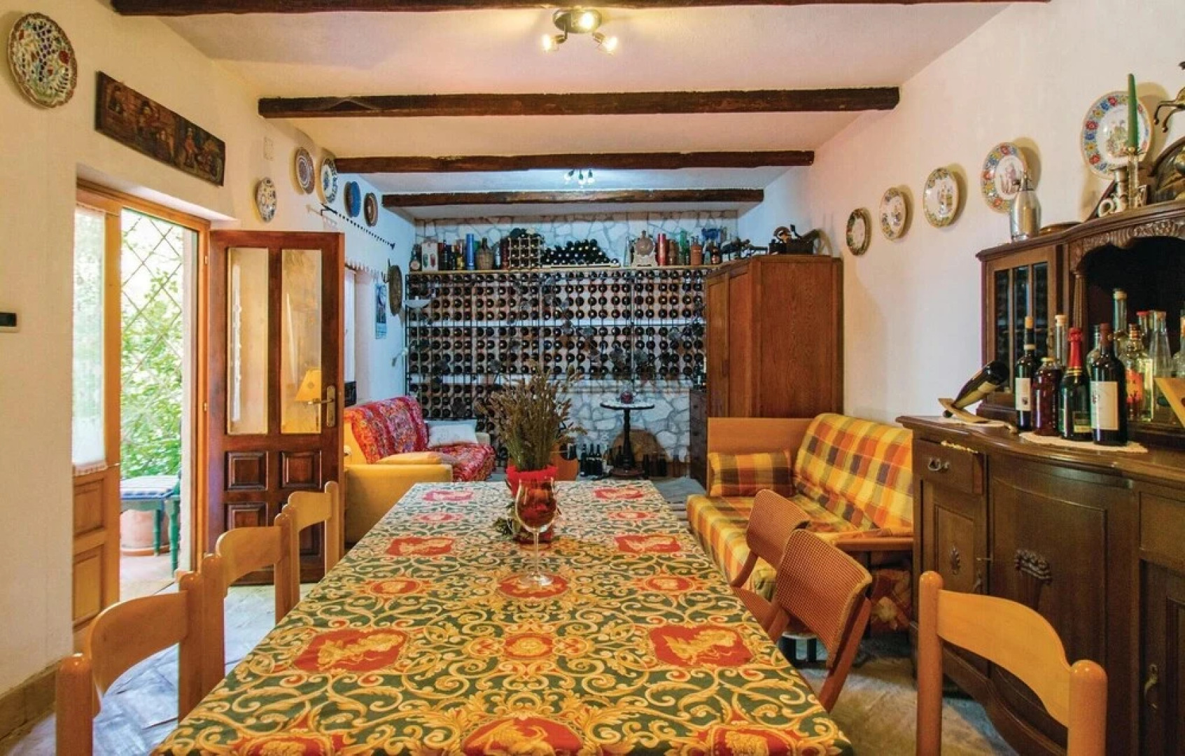 Beautiful Home in Nedescina with Hot Tub, Sauna & 1 Bedrooms