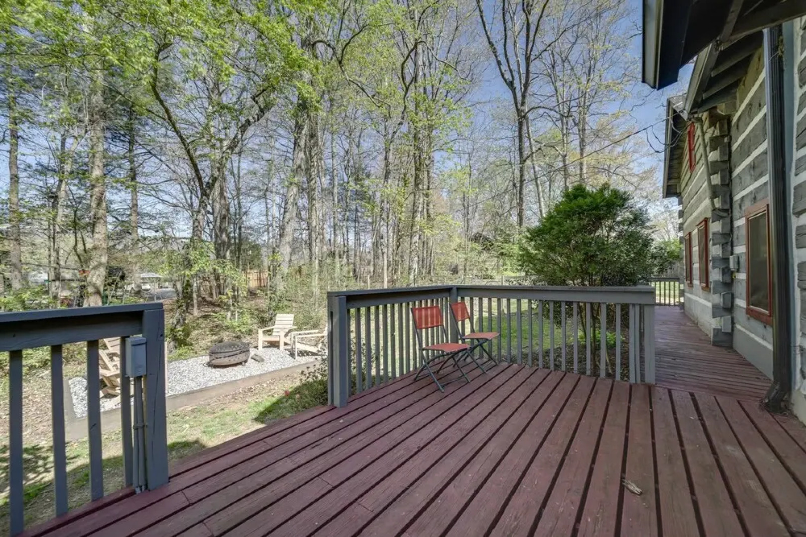 Restored Candler Log Cabin w/ Private Office!