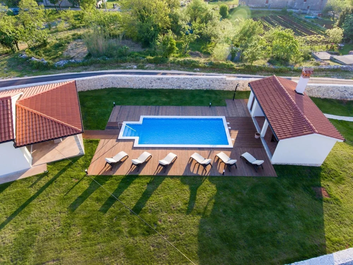 Luxury Villa With Swimming Pool, Summer Kitchen and Play Area Near Rabac and Labin