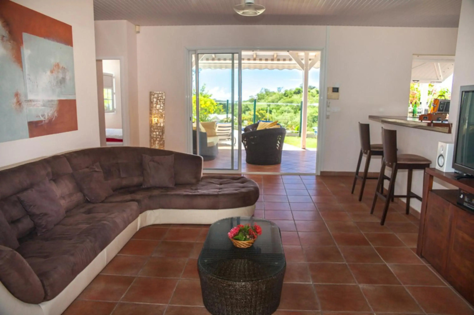 Villa de 3 chambres avec vue sur la mer piscine privee et jardin clos a Le Diamant a 1 km de la plage