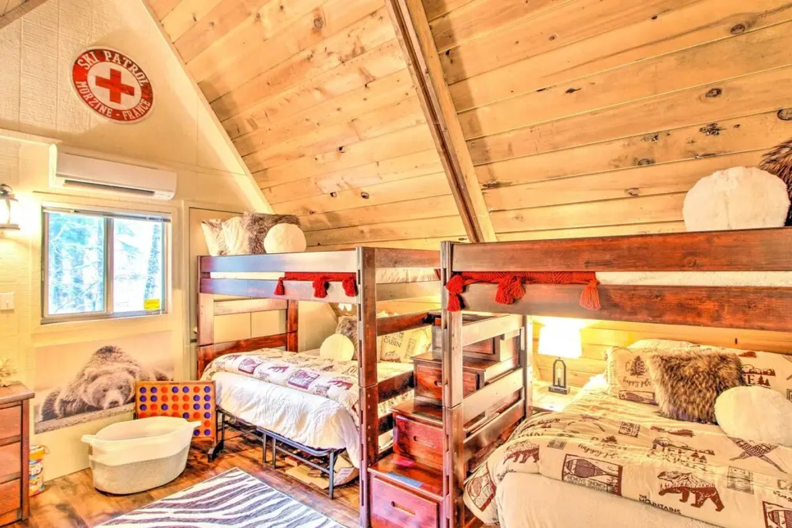 Cozy A-frame w/ Hot Tub, Fire Pit, & Fireplace!