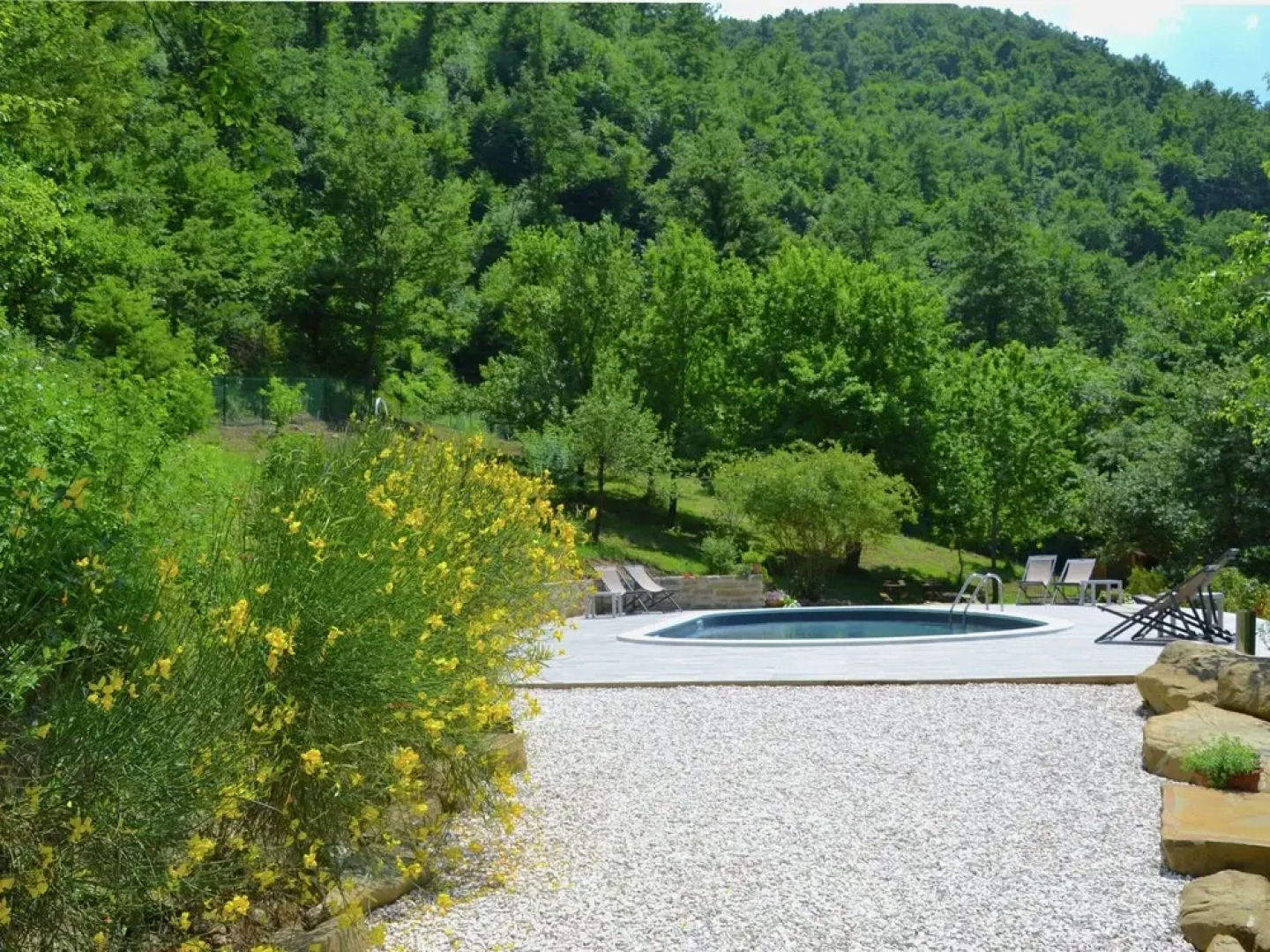 Rustic Country House in the Hills and Forests With Swimming Pool