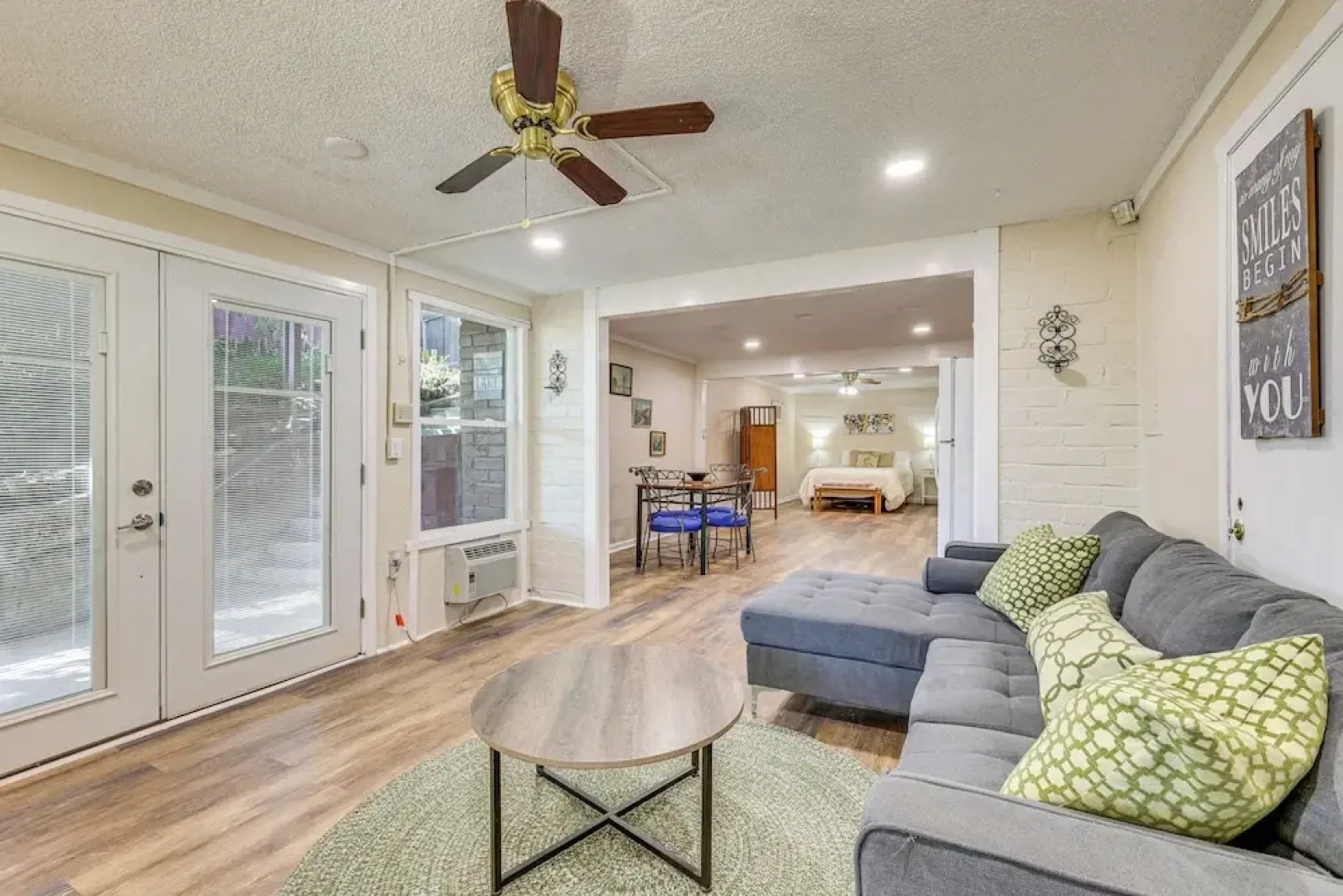 Walk to Marina: Central Bass Lake Studio w/ Deck!