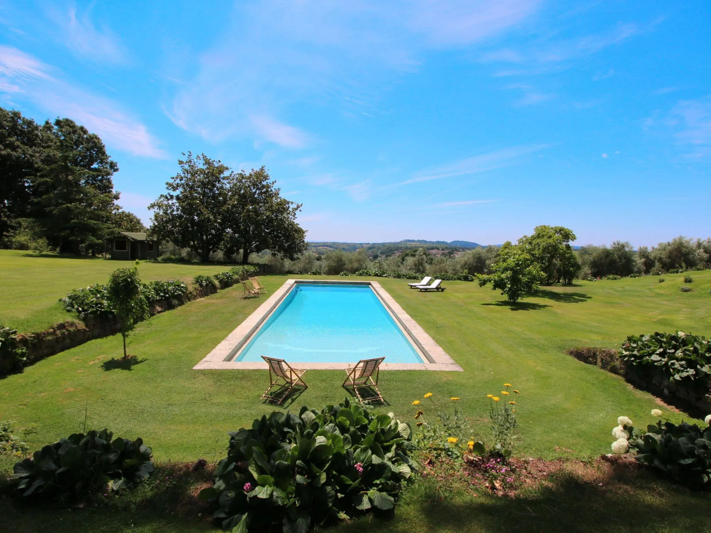 Stylish detached villa on a country estate with a pool