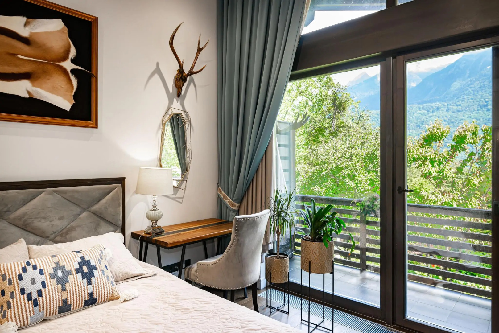 Шале Камин в снегах