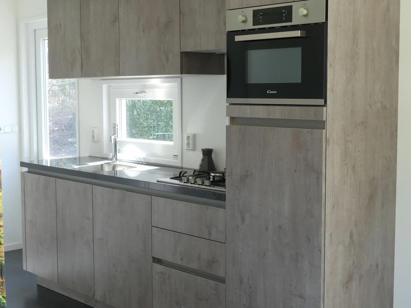 Modern Chalet With A Barbecue At The Forest