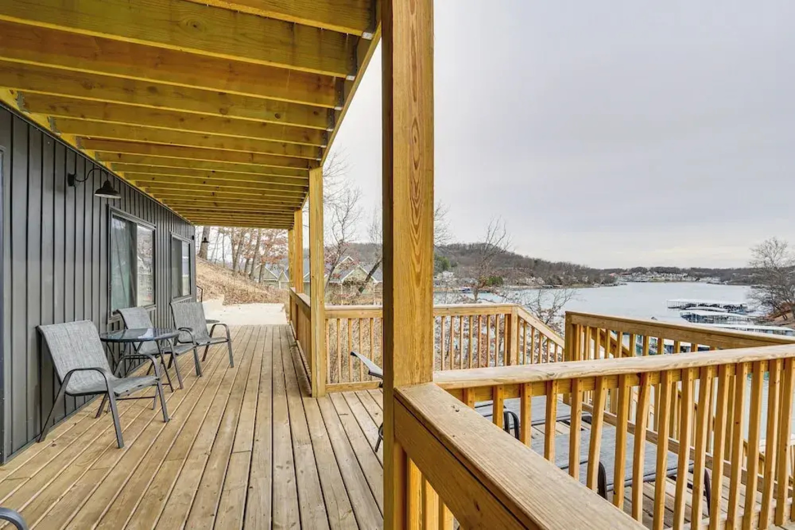 Boat Dock: Waterfront Lake of the Ozarks Home