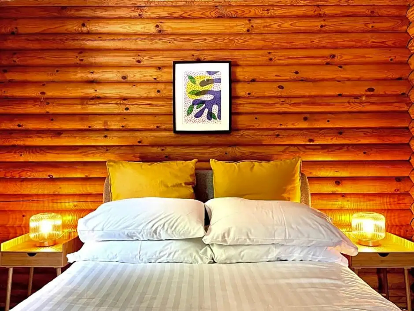 Riverside log cabins