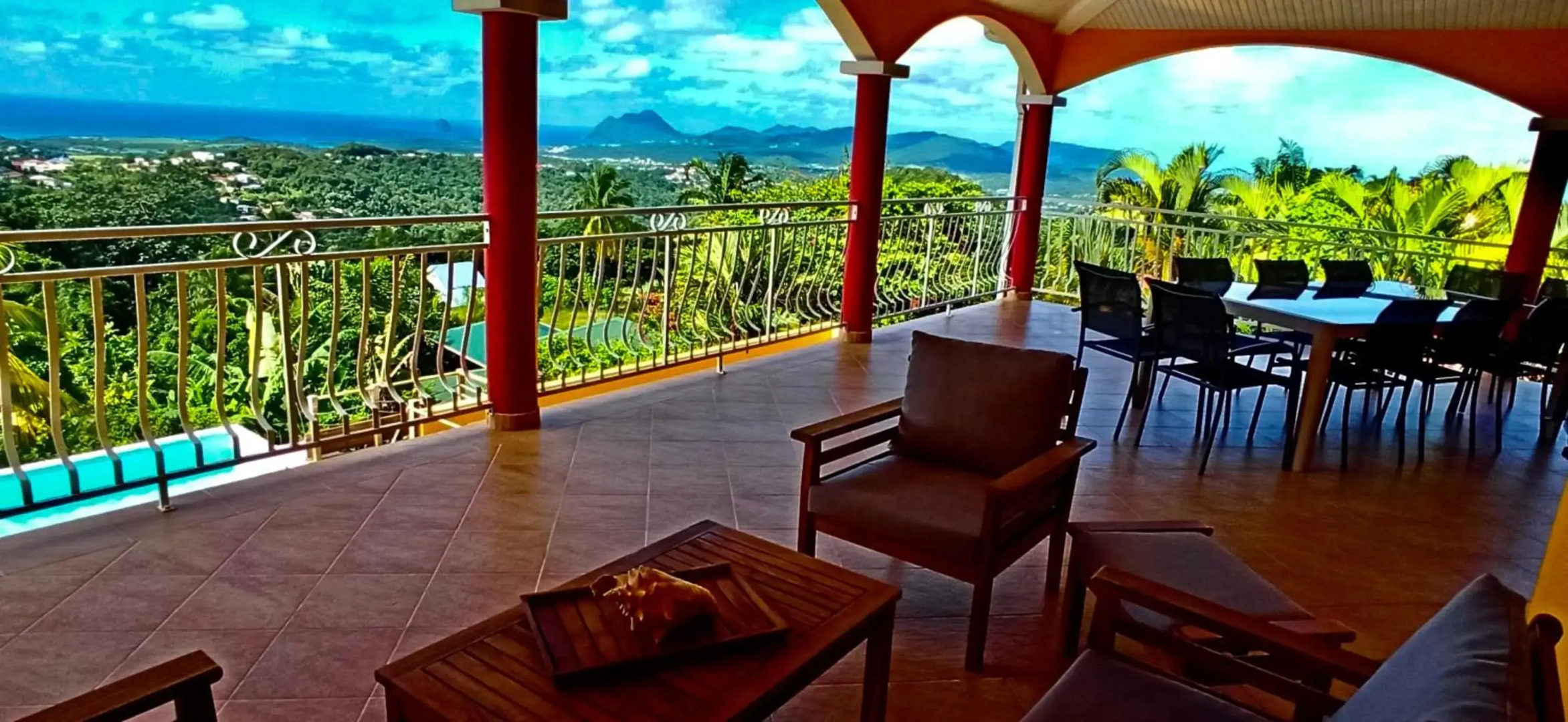 Villa CosaRoé Martinique Piscine et superbe vue mer