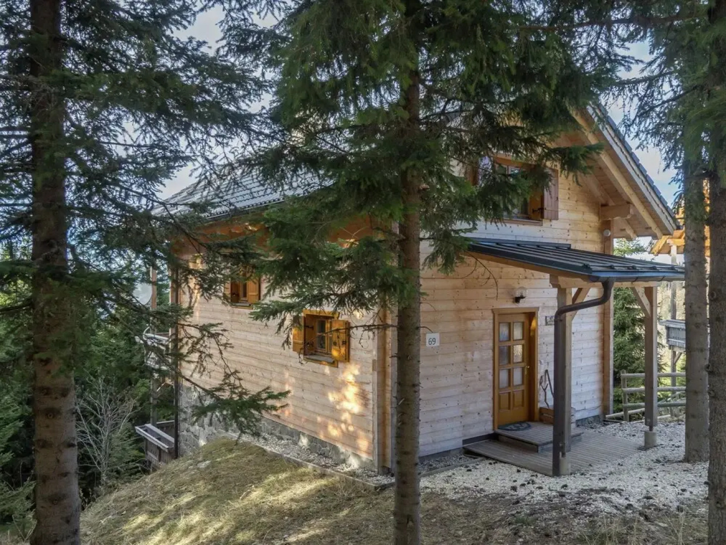 Wooden Chalet in Koralpe Amid the Forest