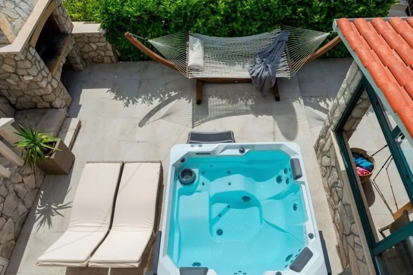 Private Pool Basketball Court