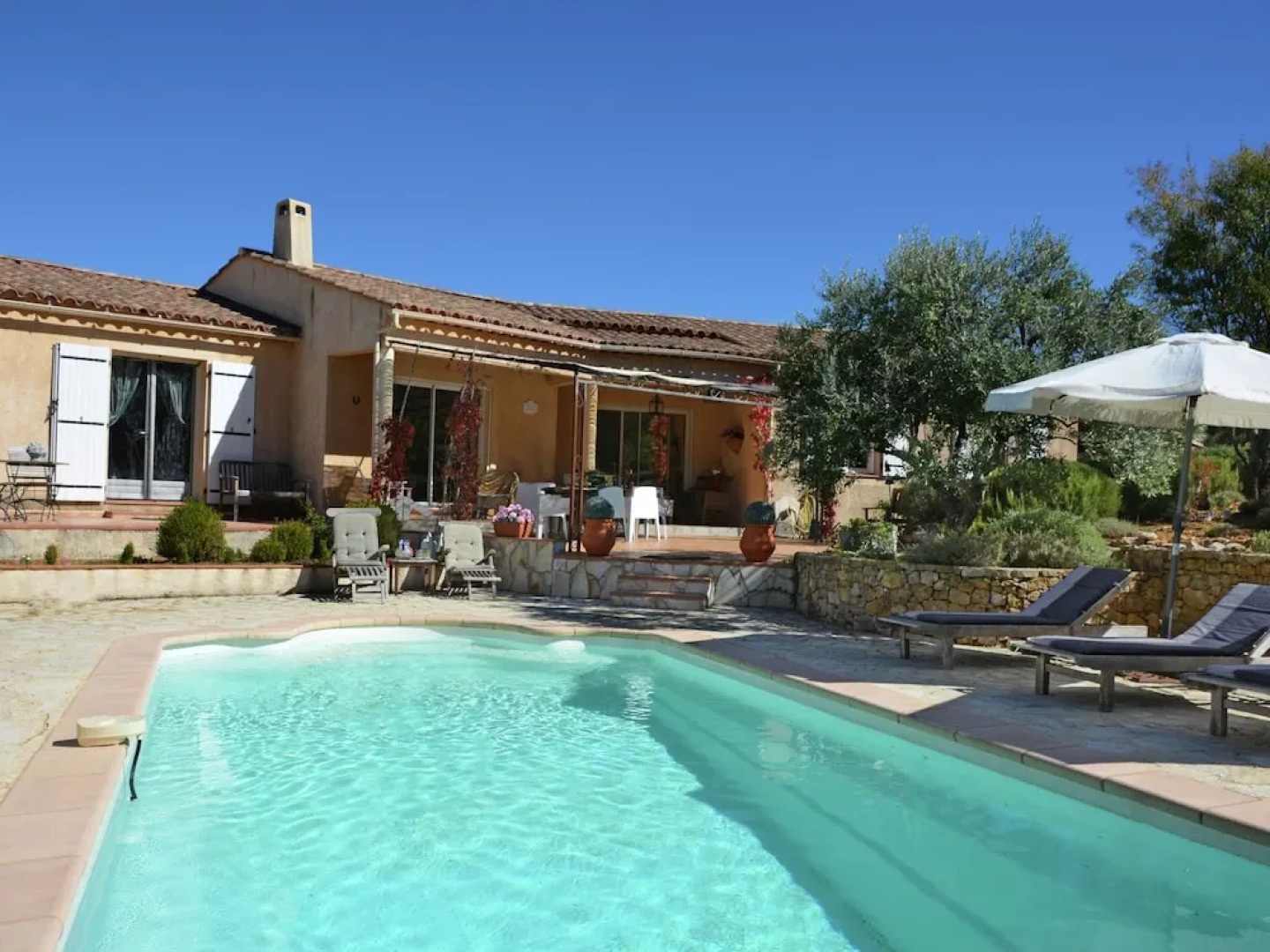 Grandstand View of the Verdon From This Villa With Private Pool in Aups