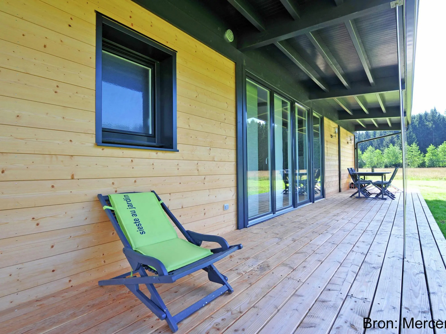 Modern and luxurious design home at the edge of a forest and a stream