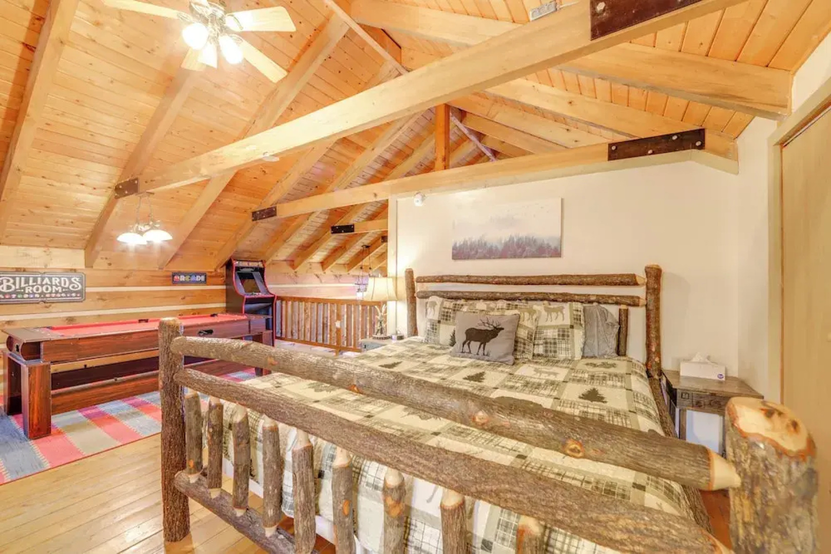 True Log Cabin w/ Game Room, Year-round Views