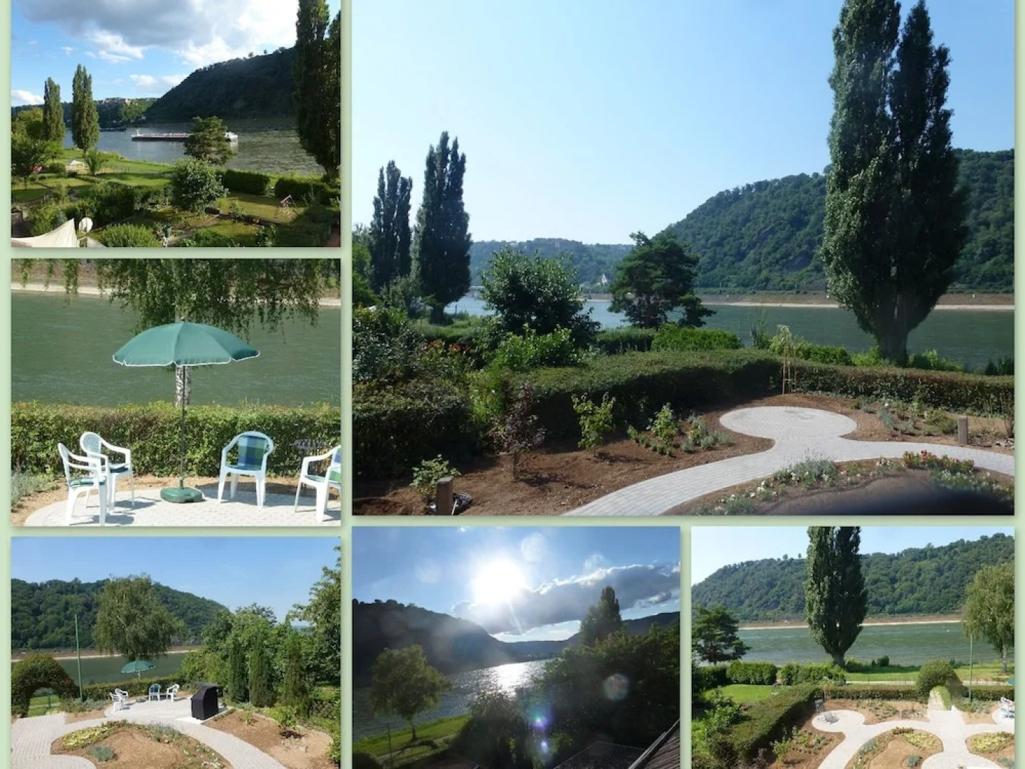 Amazing Holiday Home Directly on the Rhine With Roof Terrace and a Large Garden