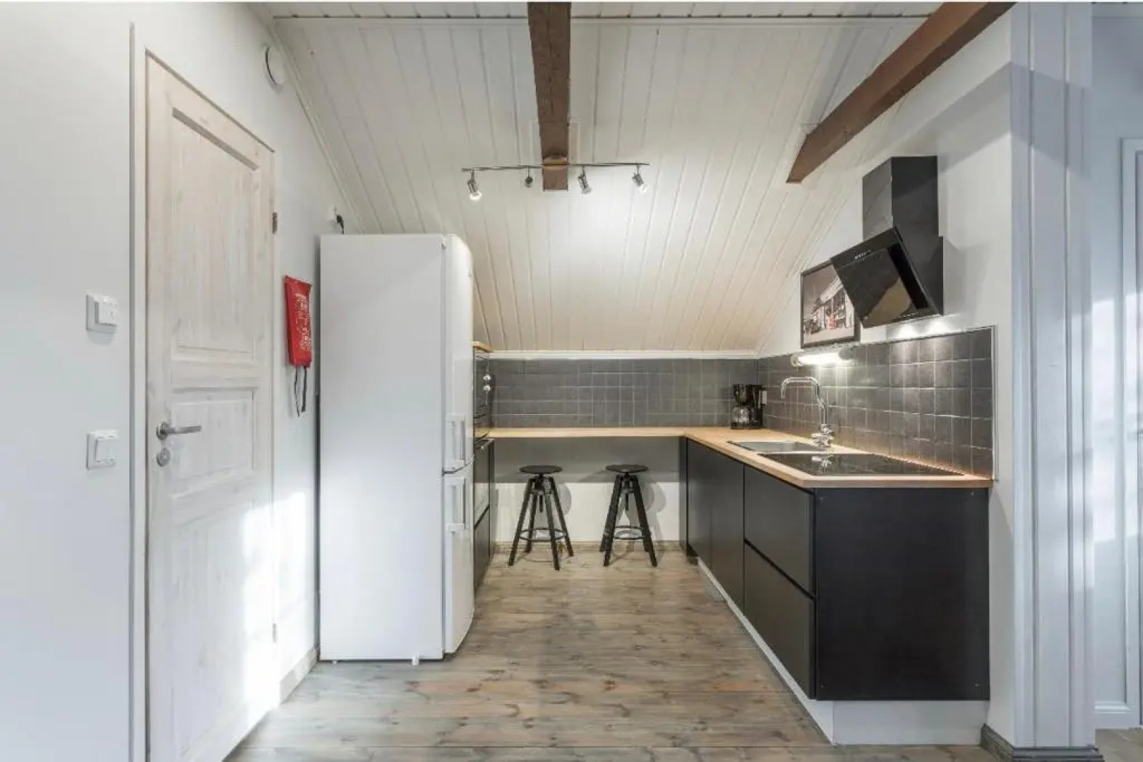 Unique open space loft studio in the attic