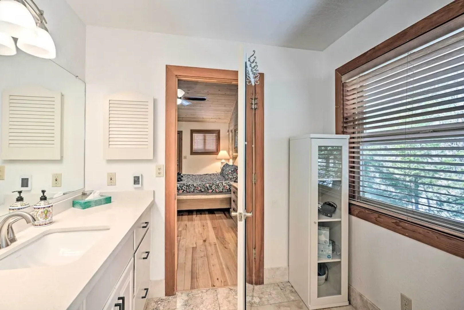 5 Mi to Hiking: Custom Cabin w/ Deck in Arnold!