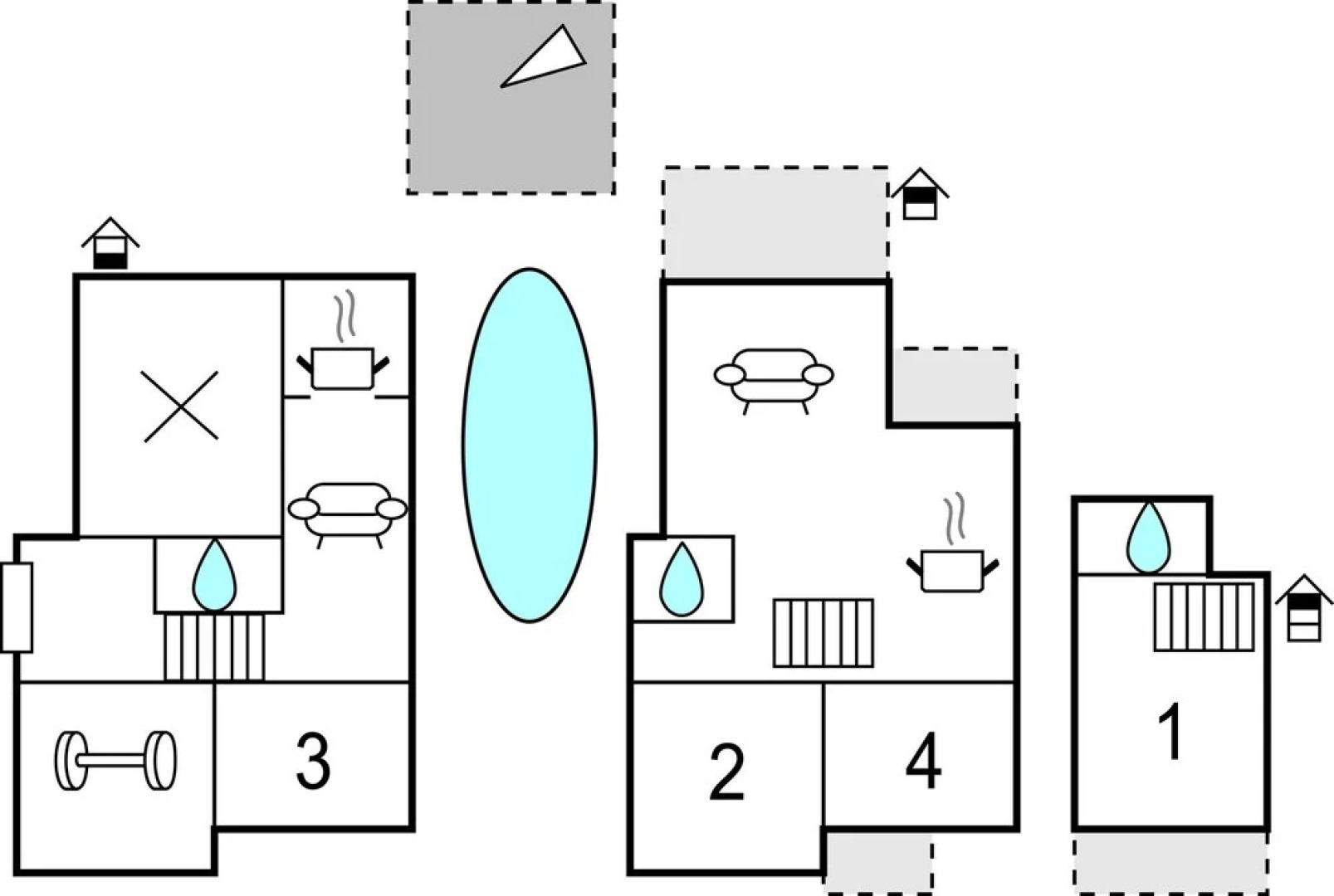 Nice Home in Pasman With 4 Bedrooms, Wifi and Outdoor Swimming Pool