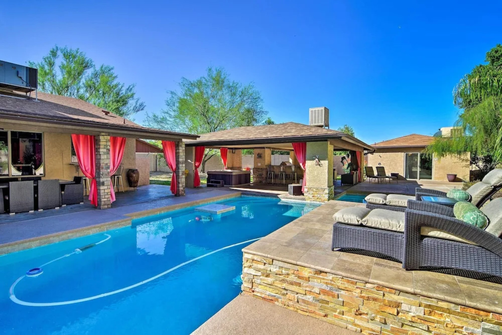 Pool, Bar & Game Room: Red Mountain Mesa Oasis