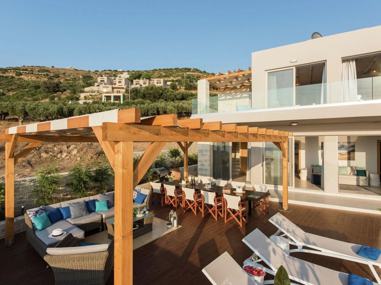 Lux Villa Near Falasarna Beach & a Restaurant, Private Pool & Sea View