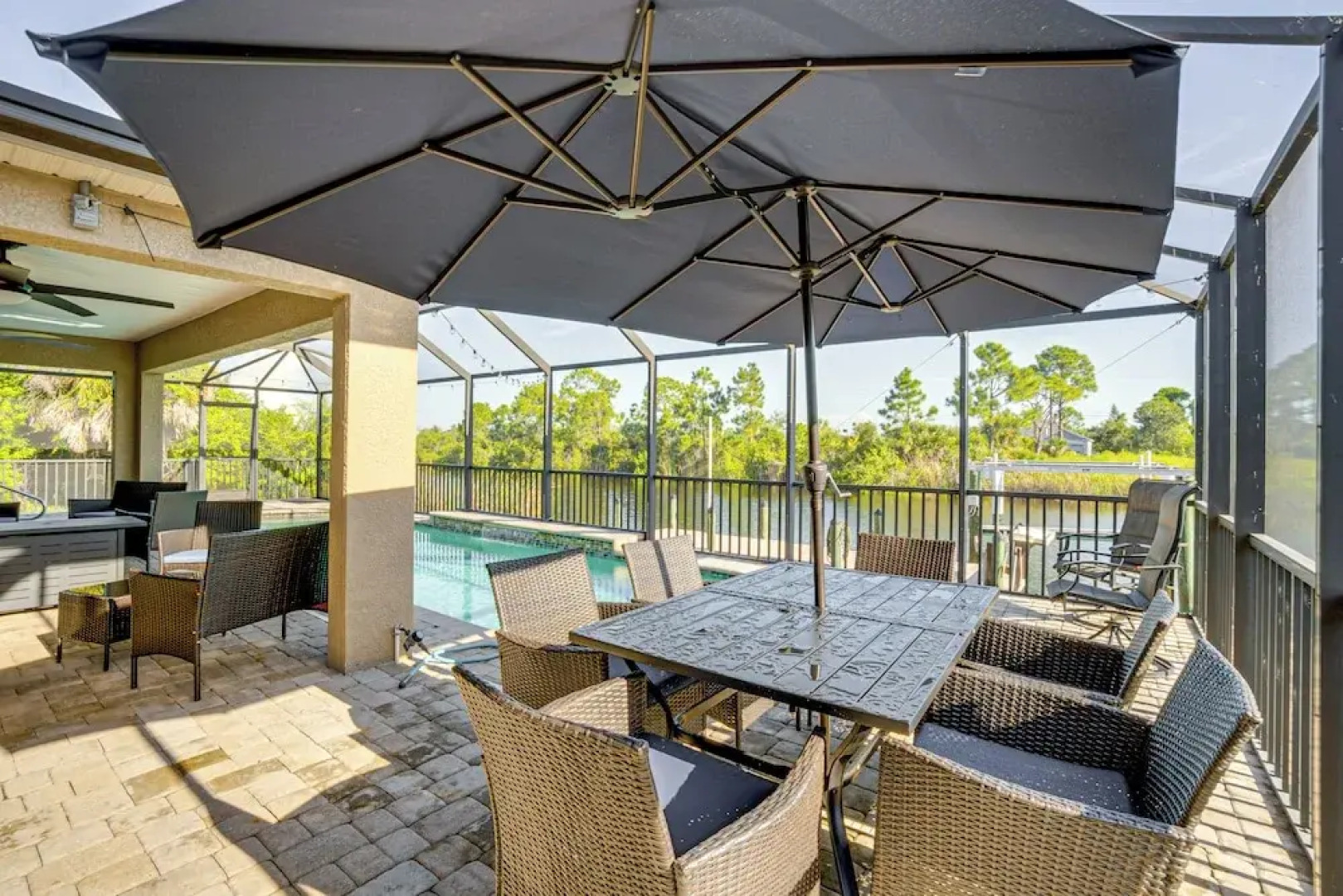 Port Charlotte Oasis w/ Boat Dock: Relax Poolside!