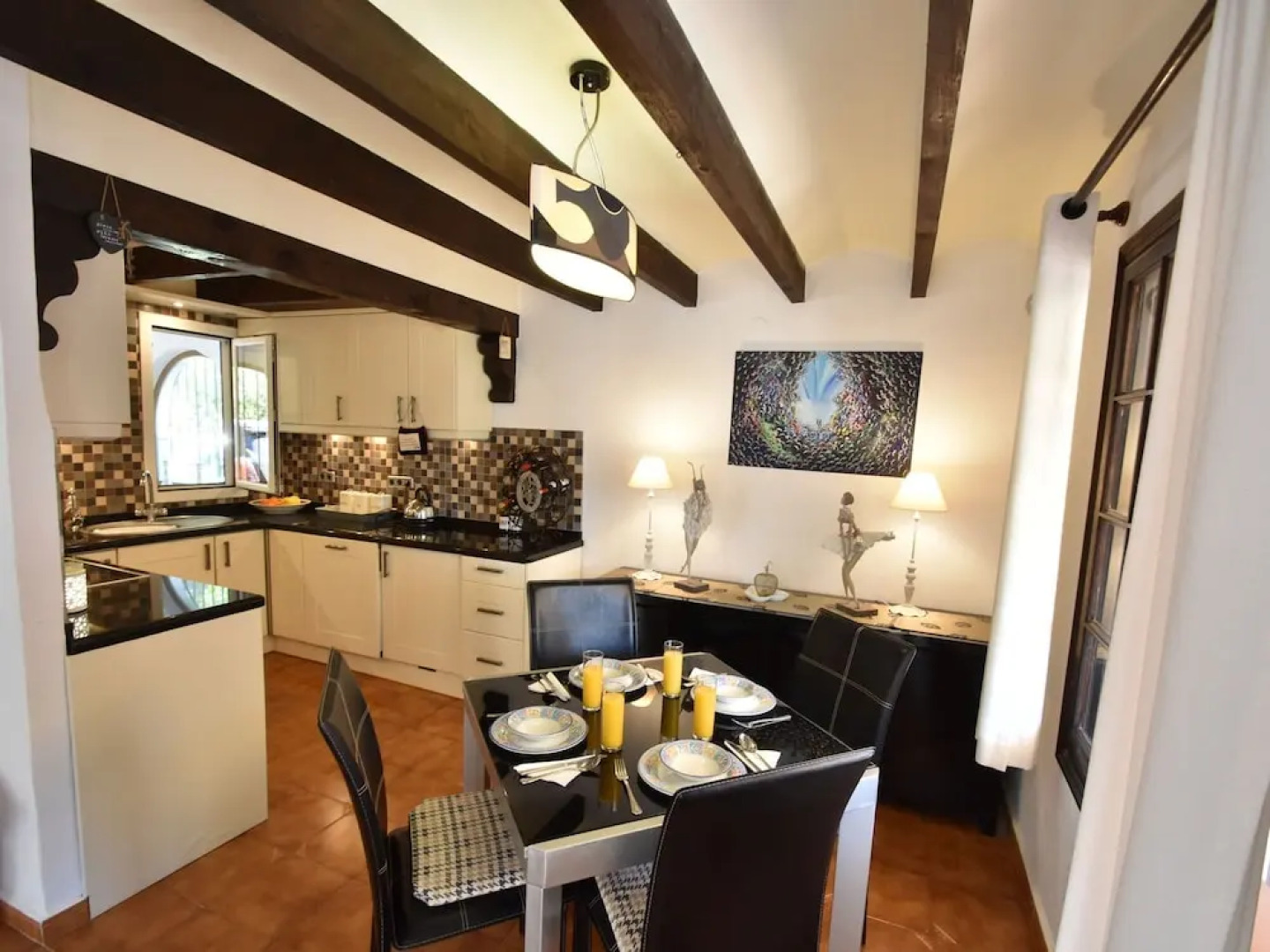 Typical Spanish House Large Pool in a Small Urbanization Near the Sea