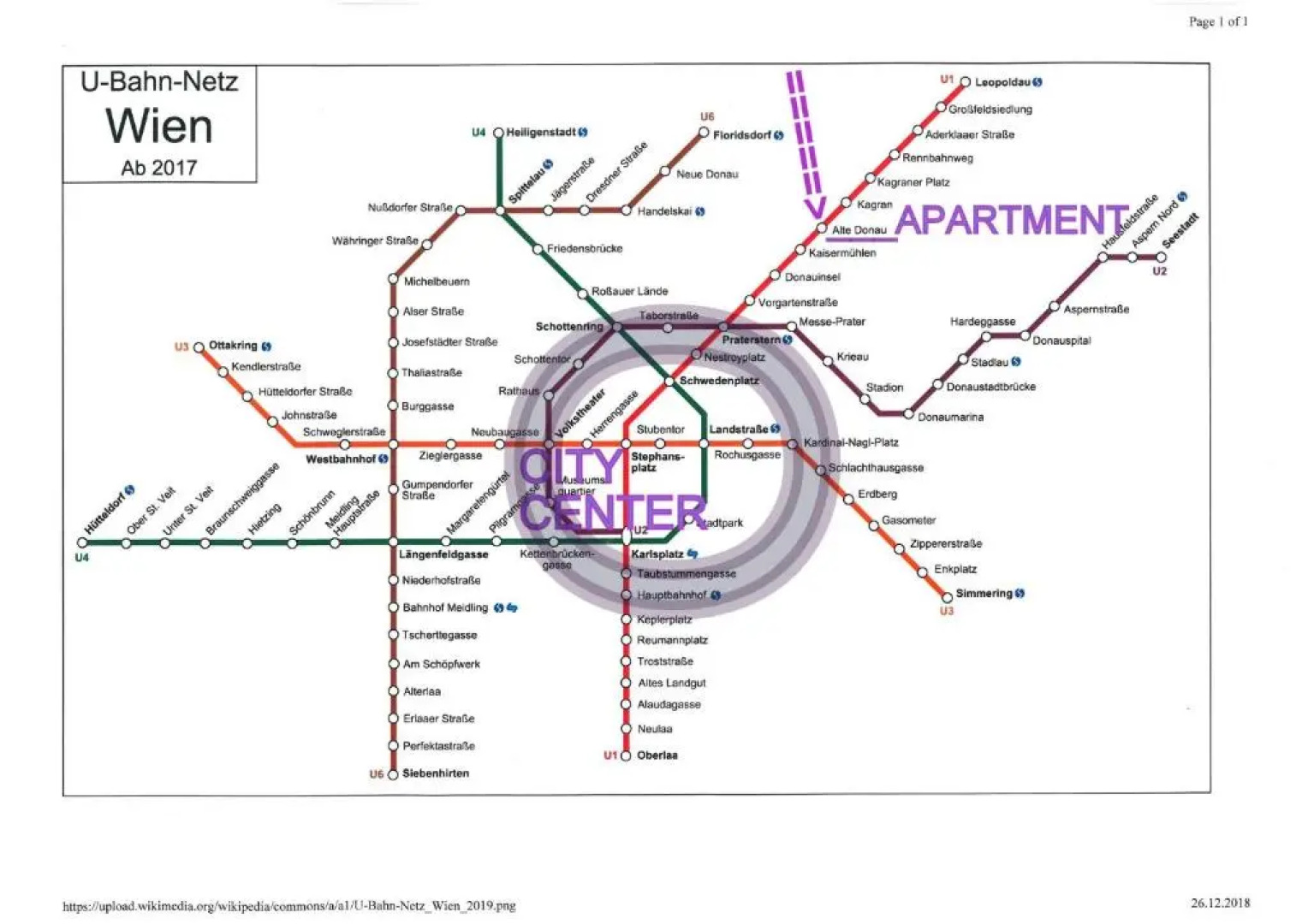 ZENTRUMNAH direkt an UBAHN bei UN-VIC und am BADESTRAND