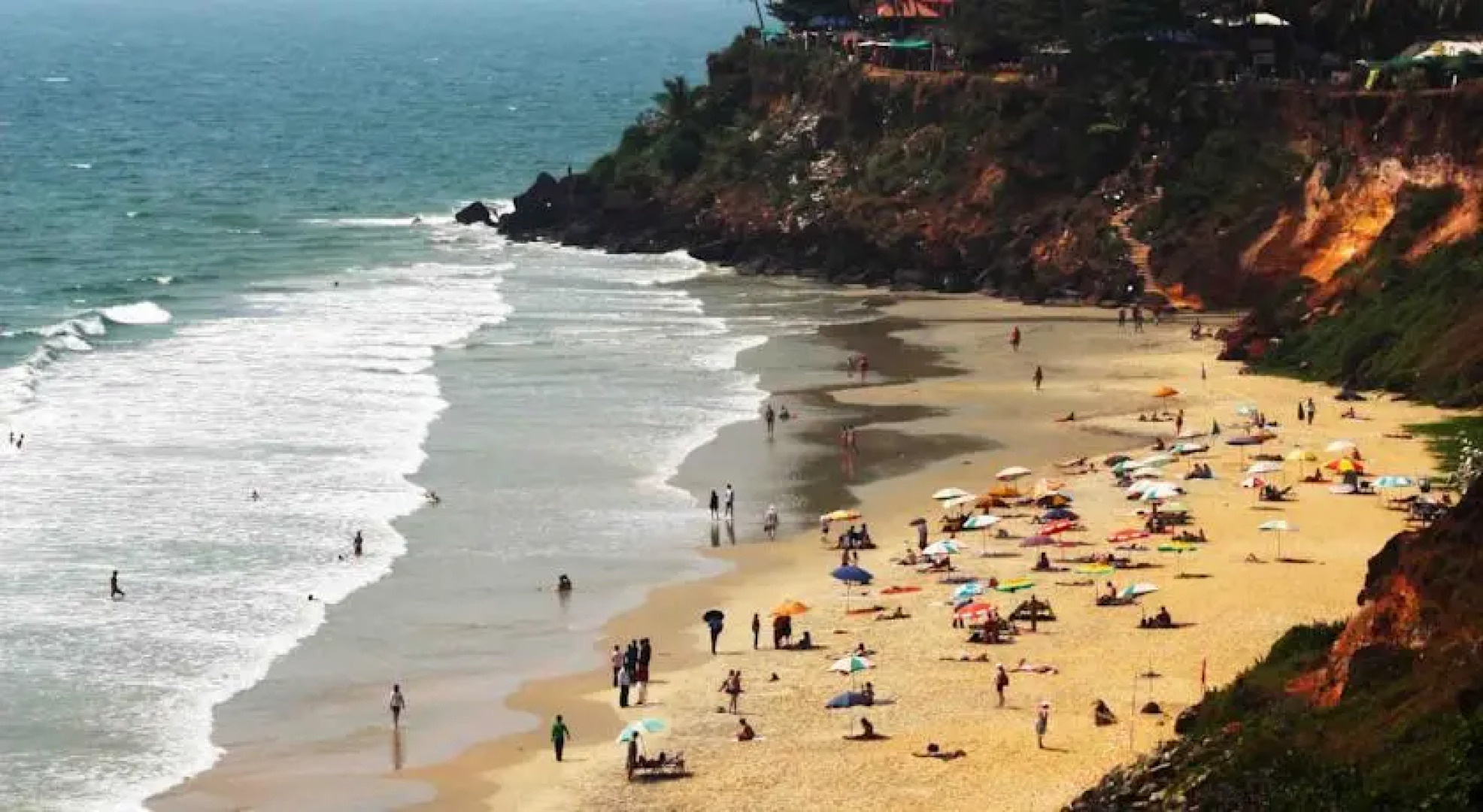 Vedanta Wake up! on the sunny cliffs, Varkala