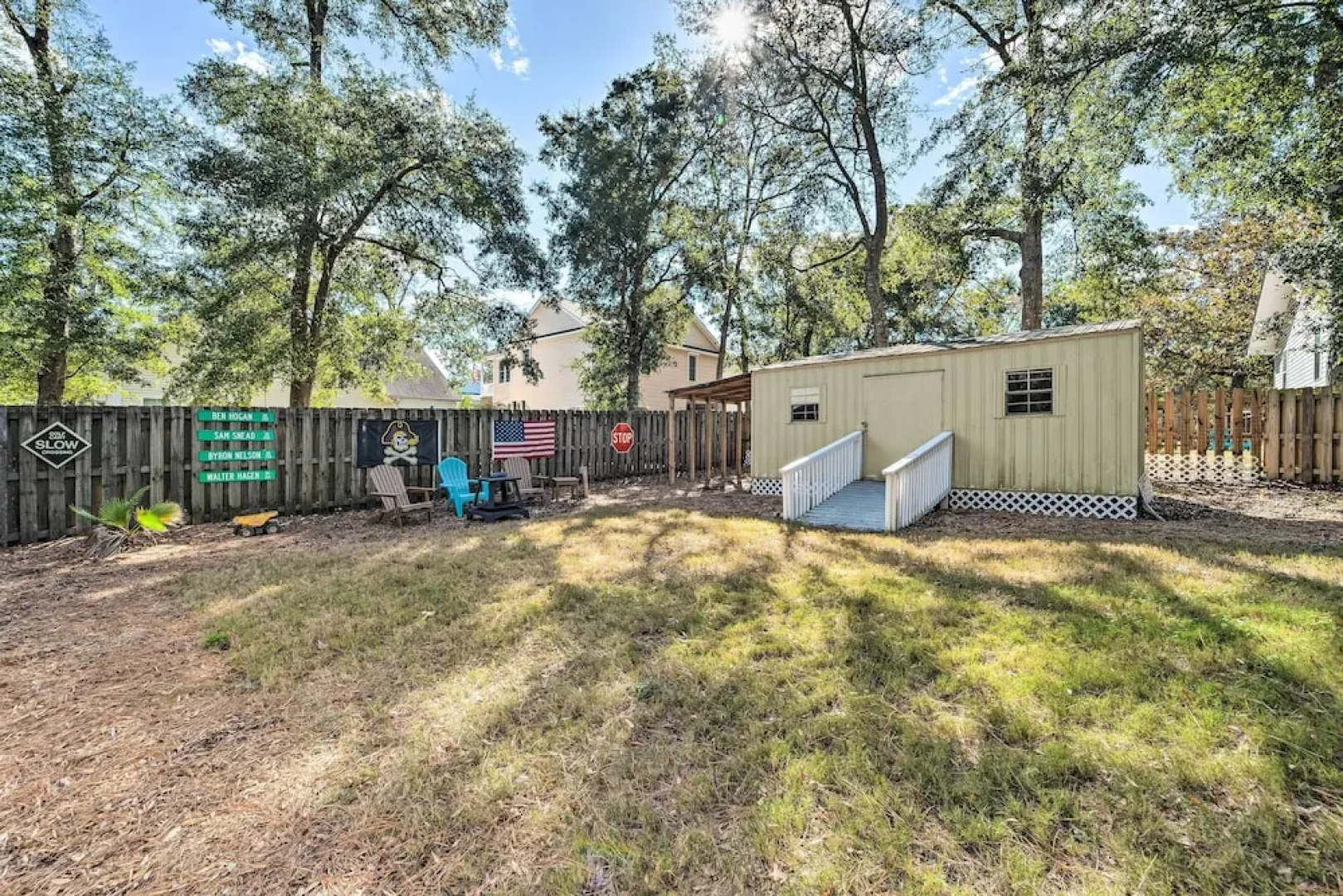 Updated Oak Island Getaway Near Fishing Dock!