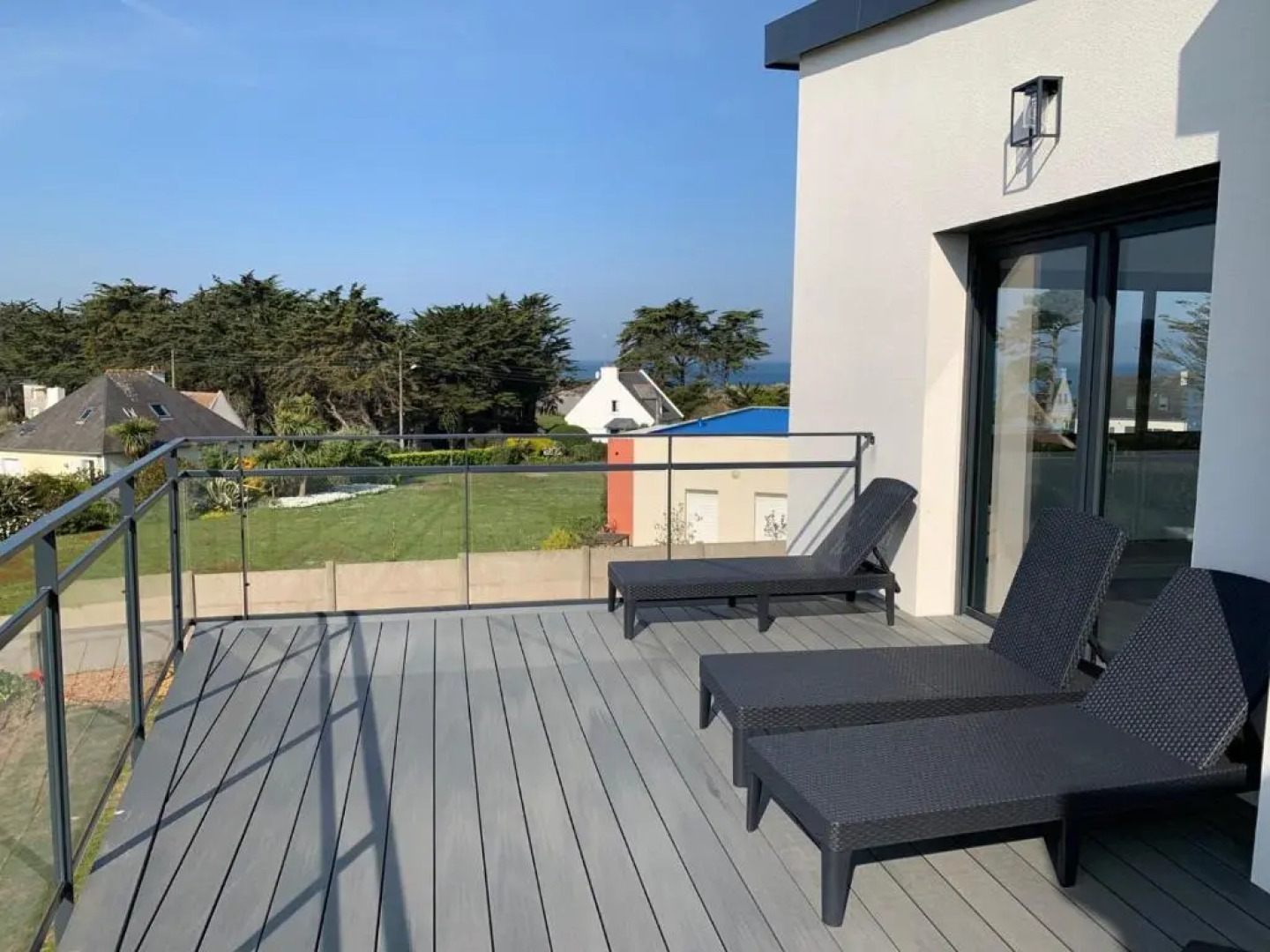 Maison neuve Vue Mer 4 étoiles avec SAUNA à 150m de la plage à PLEUMEUR-BODOU - Ref 242