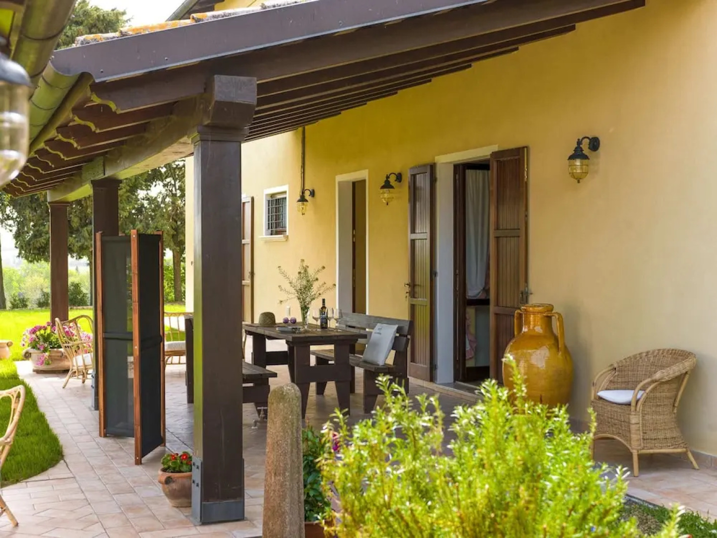 Inviting Holiday Home in San Costanzo With Swimming Pool