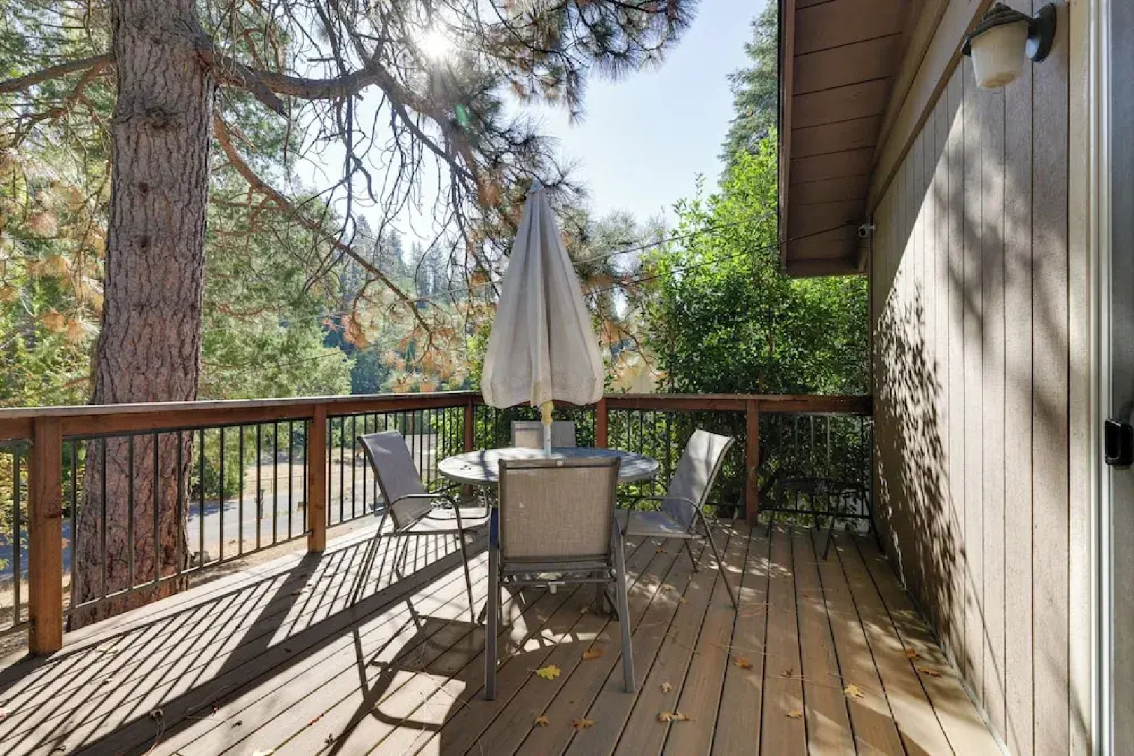 Furnished Deck & Fire Pit: Sherwood Forest Cabin