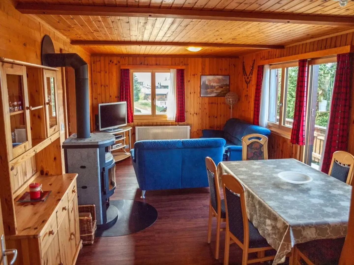Detached Chalet at the alm in the Car-free Village of Rosswald. Outstanding View