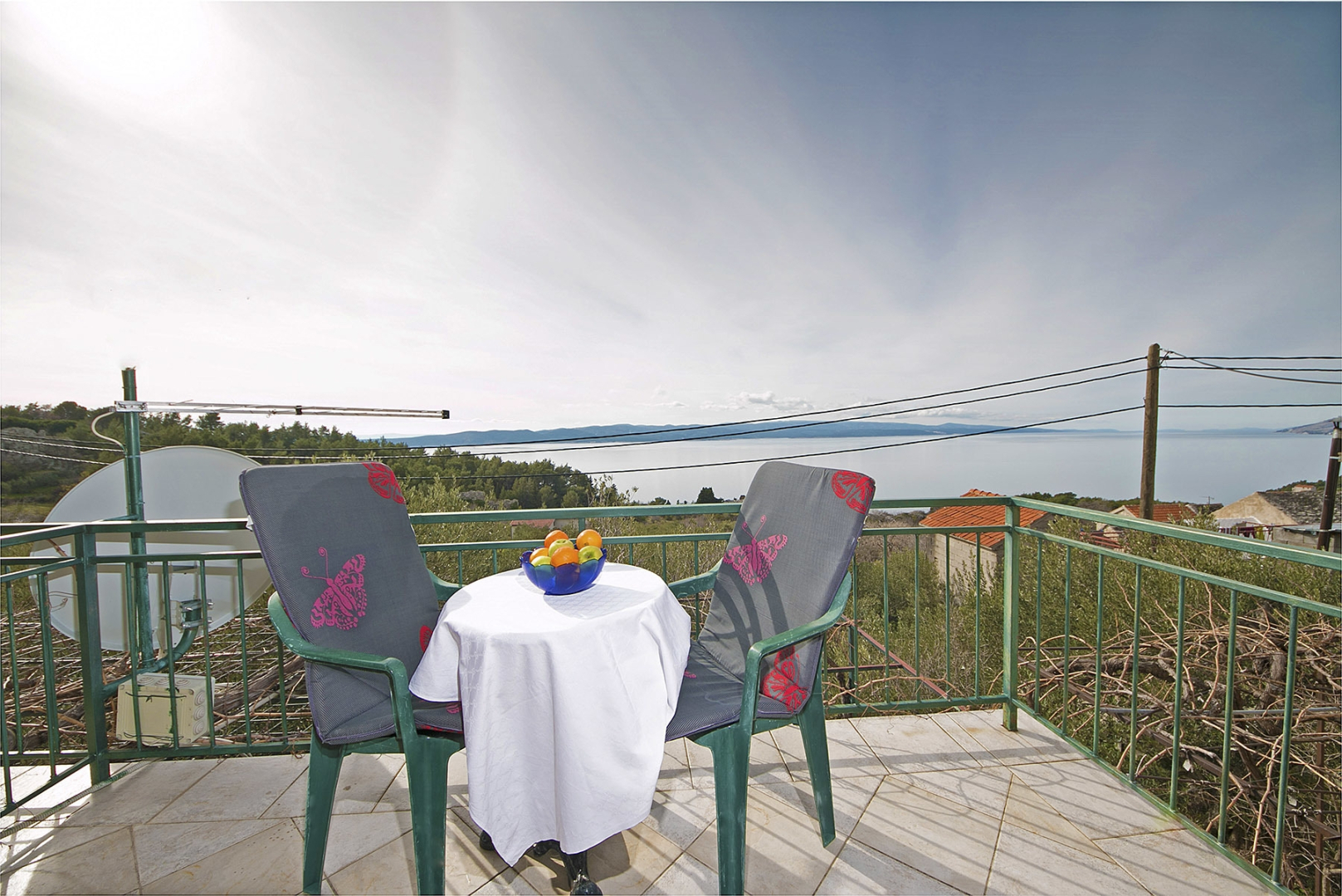 Apartment Panorama - terrace with sea view: A1 Brela, Riviera Makarska