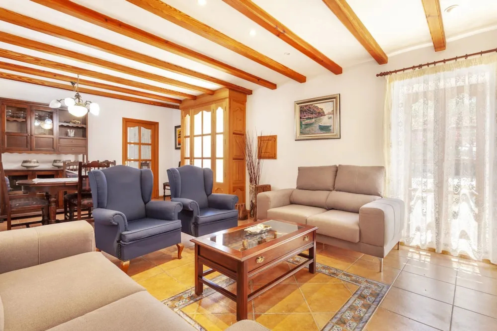 Villa in Can Picafort, Located in the Countryside, Near the Beach, has 5 Bedroom