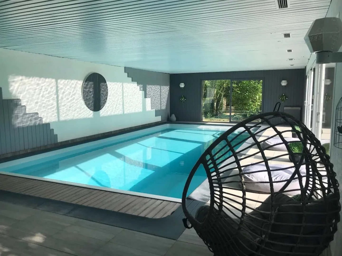 House With 4 Bedrooms in Guipry, With Indoor Pool, Enclosed Garden and