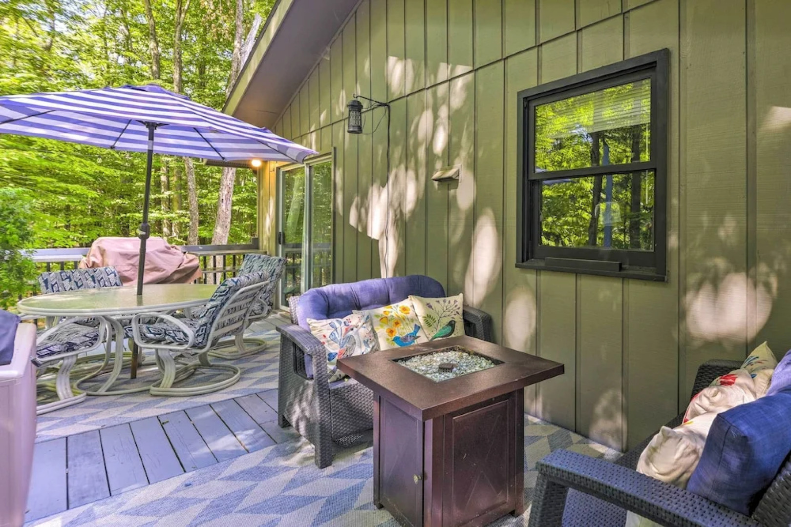 Wraparound Deck: Big Bass Lake Home in Gouldsboro