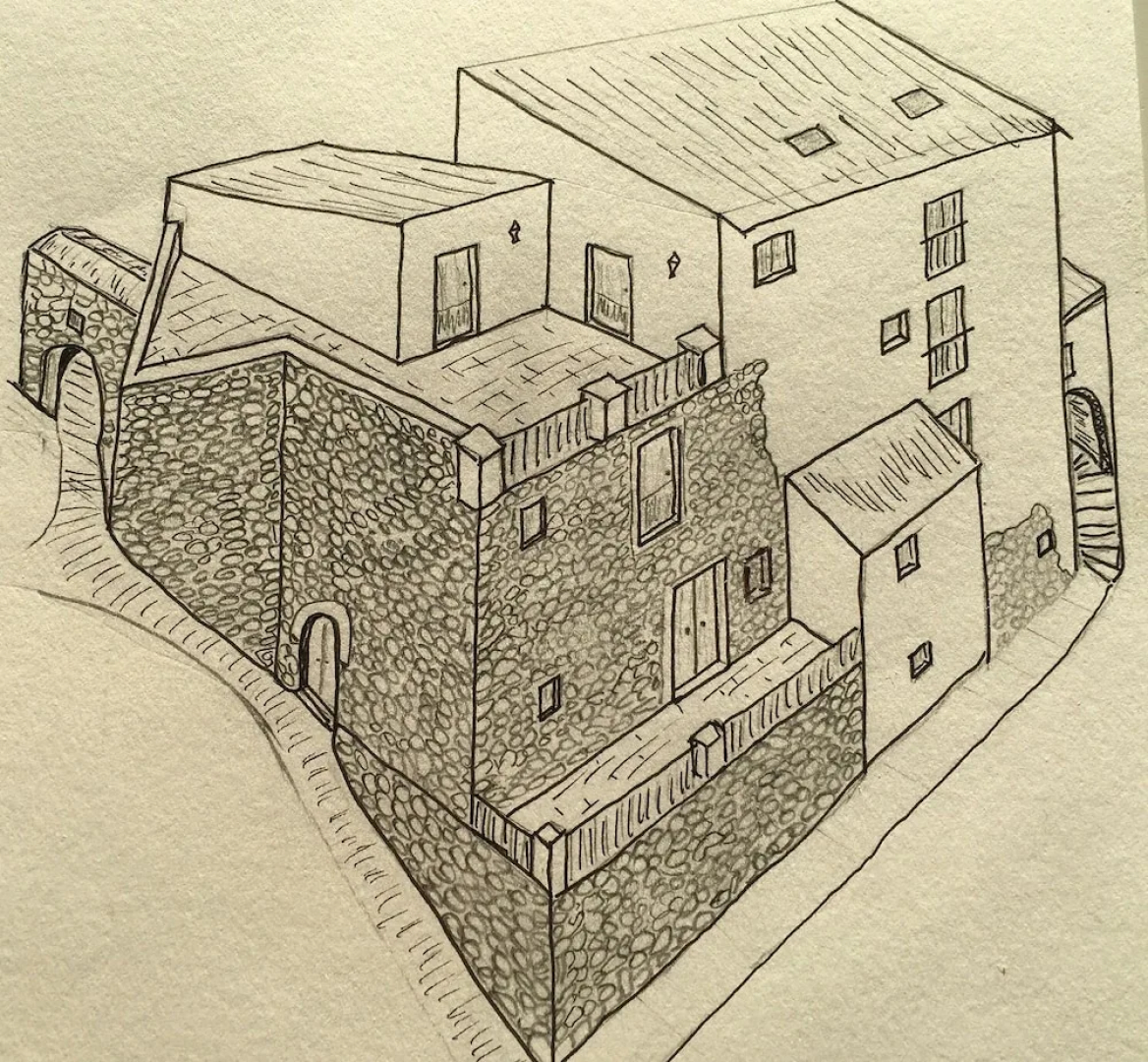 Large Medieval House in National Park, Super View