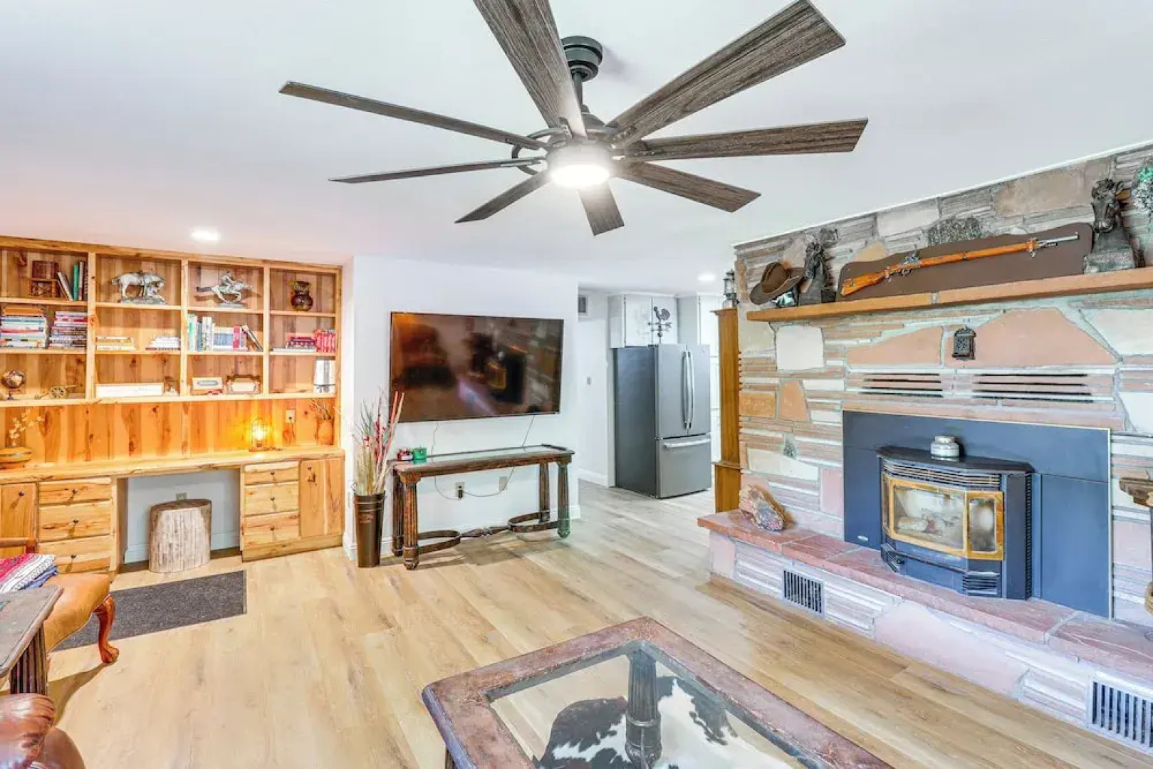 Walk to Rainbow Lake: Cabin w/ Game Room & Yard