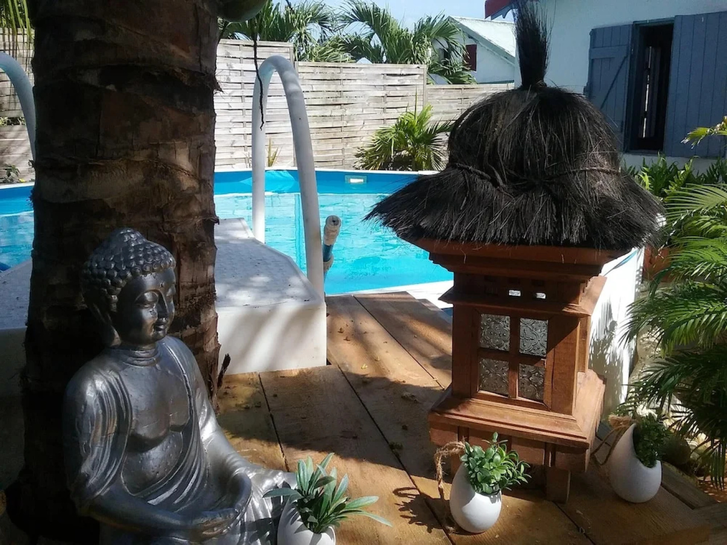 Bungalow With one Bedroom in Sainte-rose, With Private Pool, Enclosed Garden and Wifi - 4 km From the Beach