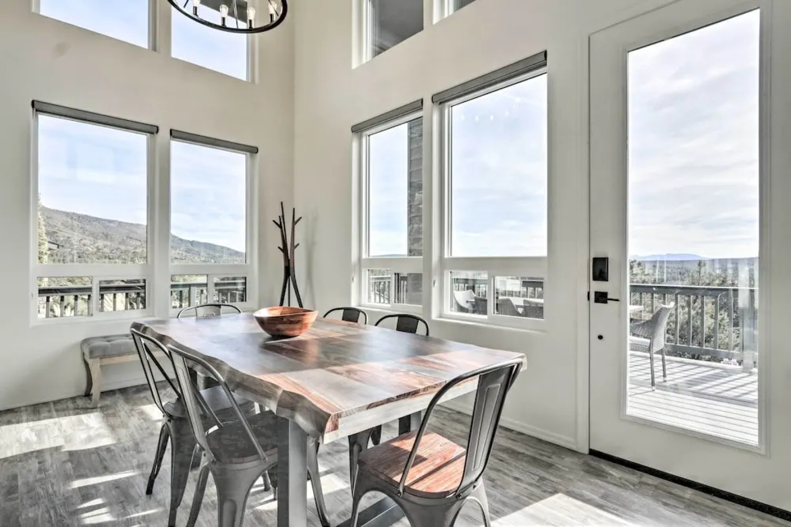 Modern Pine Retreat w/ Deck & Stunning Views!