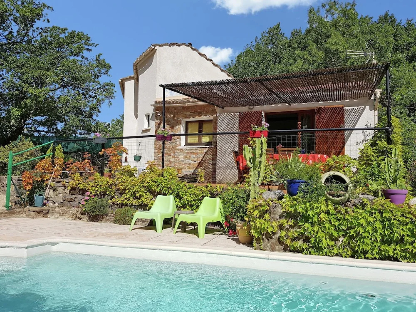 Stylish Holiday Home Near St. Brès, With Private Swimming Pool and Stunning View