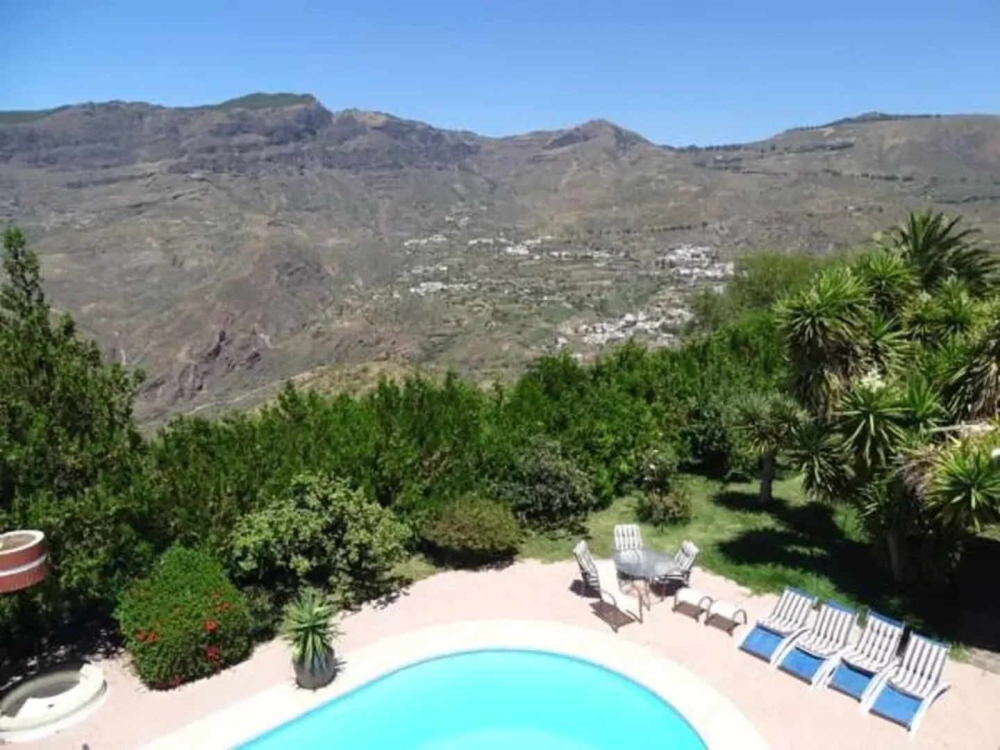 House With 3 Bedrooms in Tejeda, With Wonderful Mountain View, Pool Access, Enclosed Garden - 30 km From the Beach