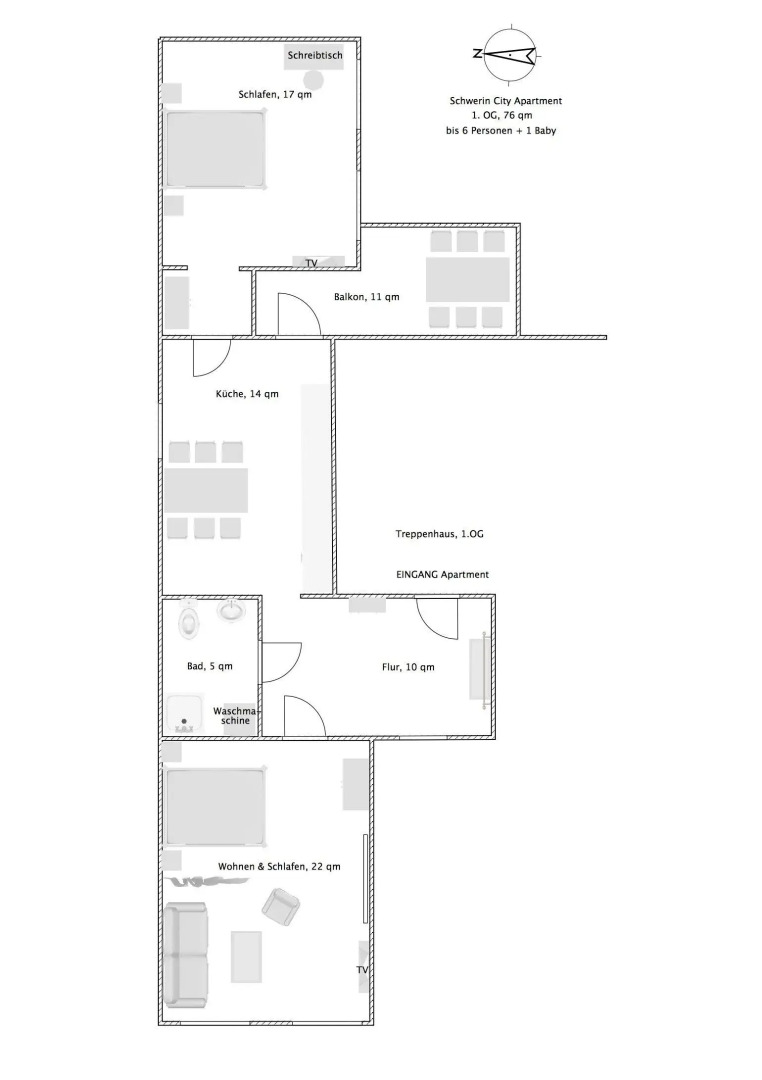 Schwerin City Apartment