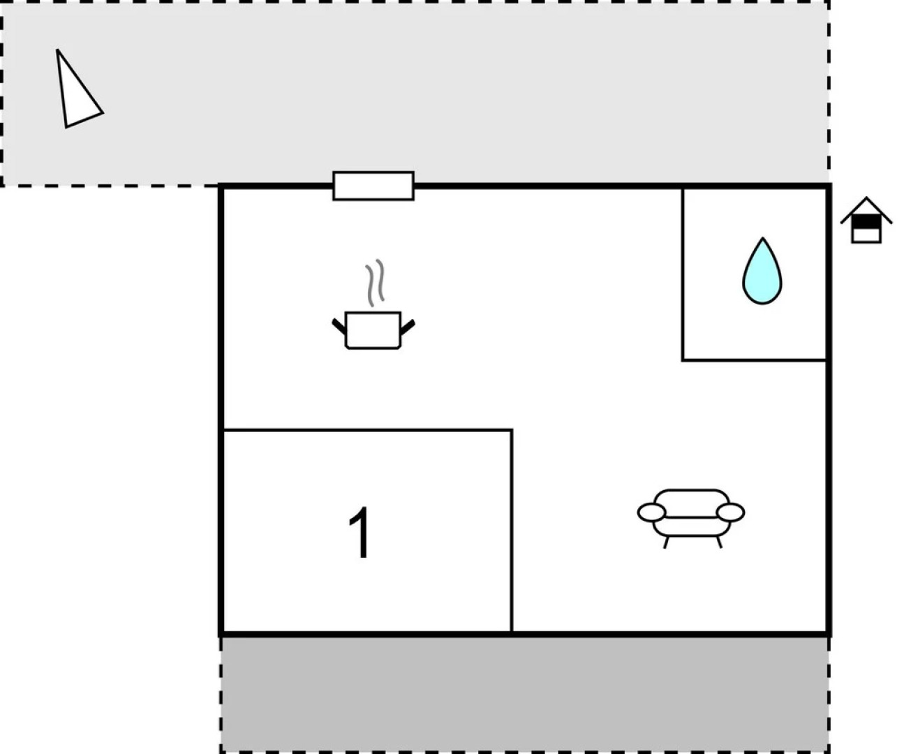 Nice Home in Baric Draga With Wifi and 1 Bedrooms