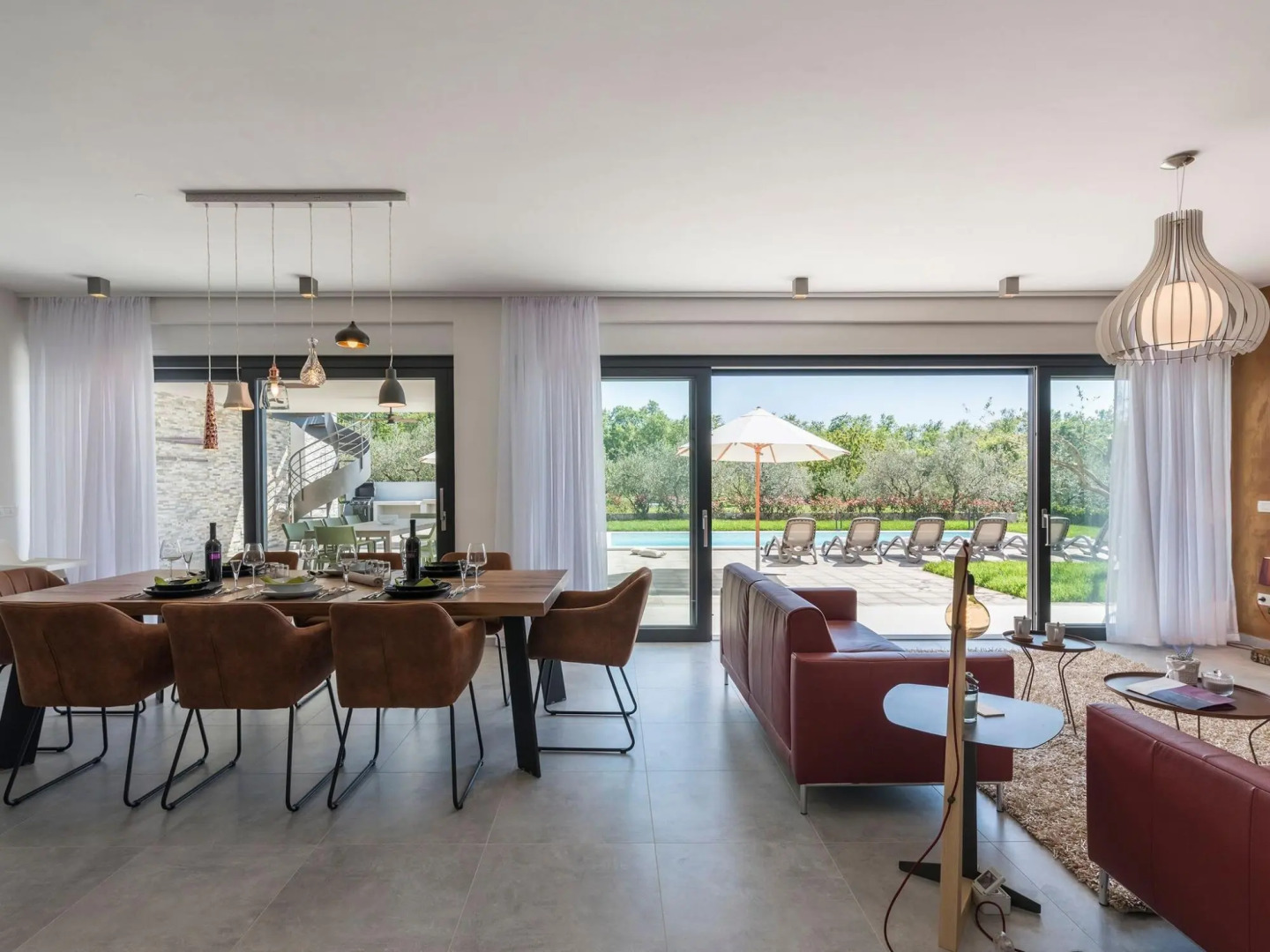 Modern holiday home in Novigrad with swimming pool