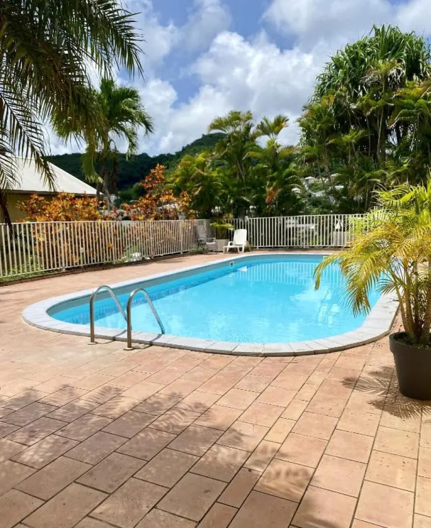 Studio avec vue sur la mer piscine partagee et terrasse amenagee a Le Marin a 3 km de la plage