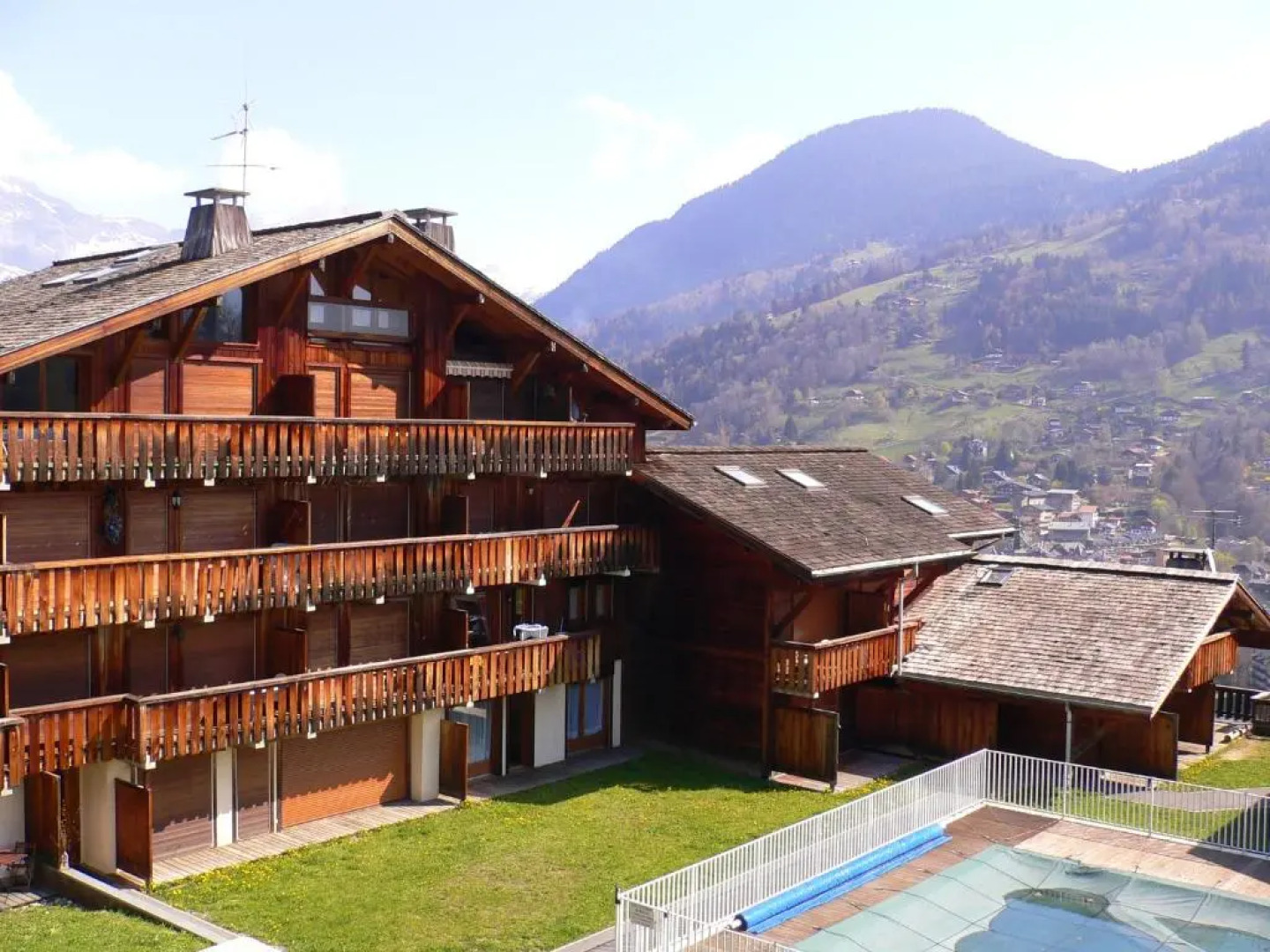 Appartement d'une chambre a Saint Gervais les Bains a 100 m des pistes avec vue sur la ville piscine partagee et balcon