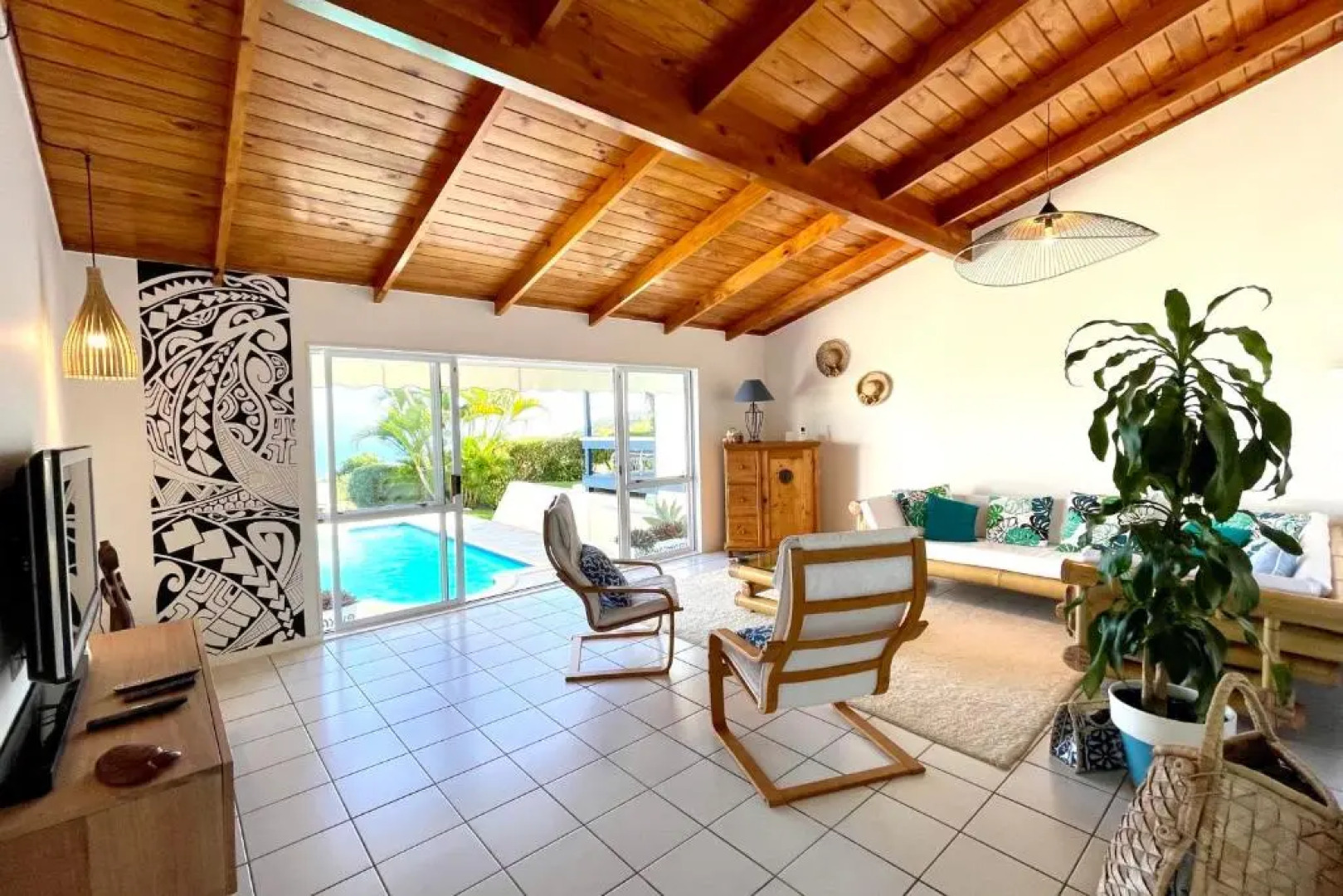 Villa Tiare - Tahiti - breathtaking view pool & garden - up to 7 pers